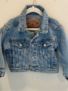 GAP Kids Washed Blue Denim Jacket